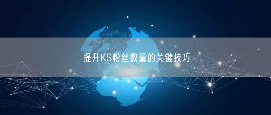 提升KS粉丝数量的关键技巧