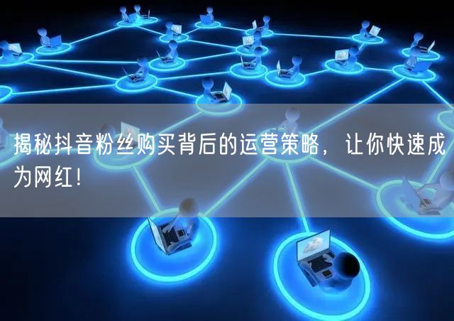 揭秘抖音粉丝购买背后的运营策略，让你快速成为网红！