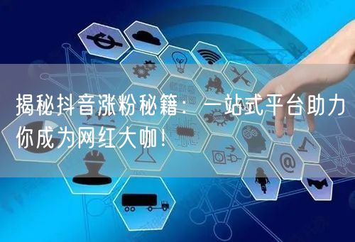 揭秘抖音涨粉秘籍：一站式平台助力你成为网红大咖！