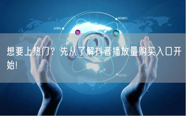 想要上热门？先从了解抖音播放量购买入口开始!