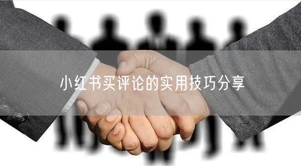 小红书买评论的实用技巧分享