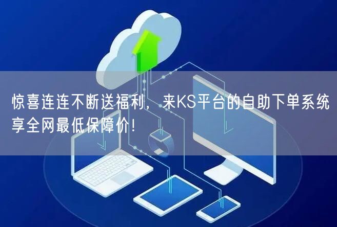 惊喜连连不断送福利，来KS平台的自助下单系统享全网最低保障价！