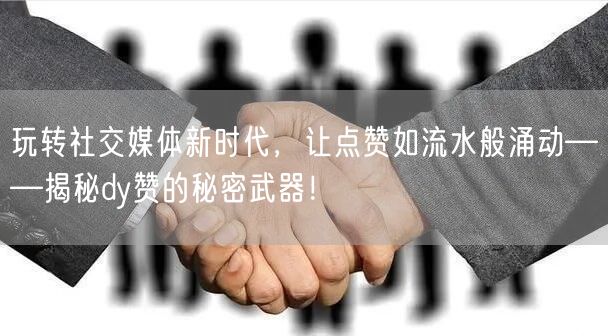 玩转社交媒体新时代，让点赞如流水般涌动——揭秘dy赞的秘密武器！