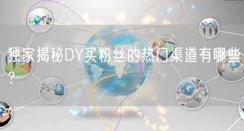 独家揭秘DY买粉丝的热门渠道有哪些？