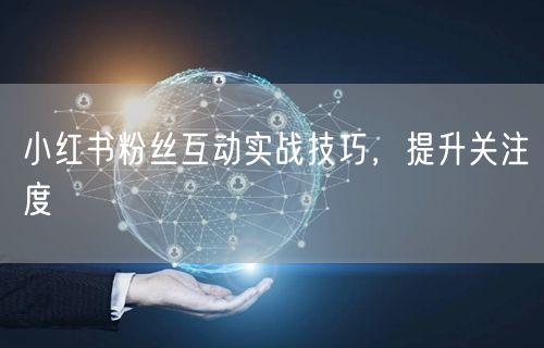 小红书粉丝互动实战技巧，提升关注度