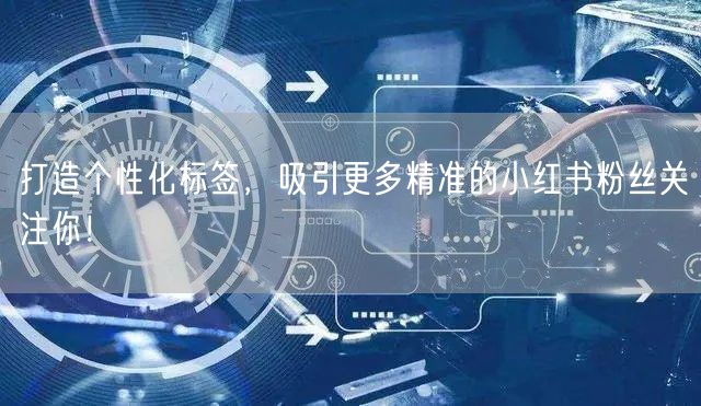 打造个性化标签，吸引更多精准的小红书粉丝关注你！