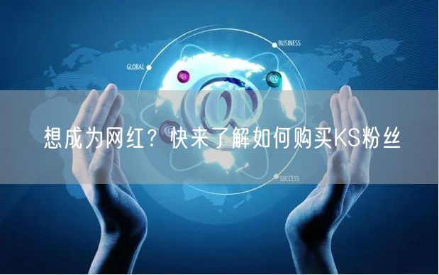 想成为网红？快来了解如何购买KS粉丝