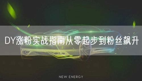 DY涨粉实战指南从零起步到粉丝飙升