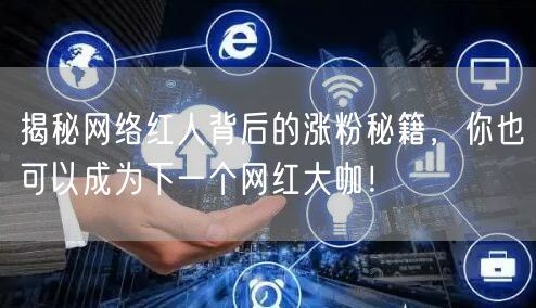 揭秘网络红人背后的涨粉秘籍，你也可以成为下一个网红大咖！