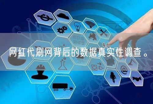 网红代刷网背后的数据真实性调查。