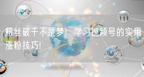 粉丝破千不是梦！学习视频号的实用涨粉技巧!