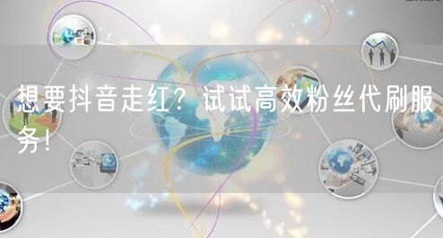 想要抖音走红？试试高效粉丝代刷服务！