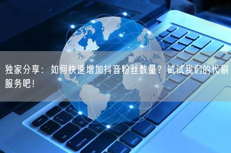 独家分享：如何快速增加抖音粉丝数量？试试我们的代刷服务吧！