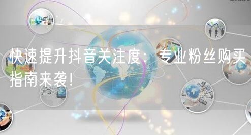 快速提升抖音关注度：专业粉丝购买指南来袭！