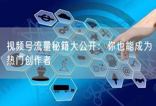 视频号流量秘籍大公开：你也能成为热门创作者