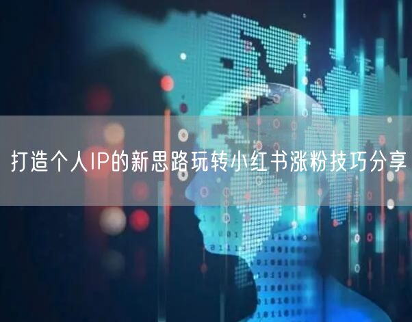 打造个人IP的新思路玩转小红书涨粉技巧分享