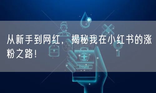 从新手到网红，揭秘我在小红书的涨粉之路！
