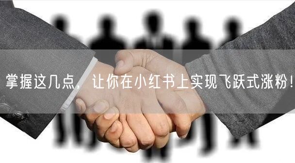 掌握这几点，让你在小红书上实现飞跃式涨粉！