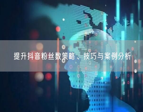 提升抖音粉丝数策略、技巧与案例分析