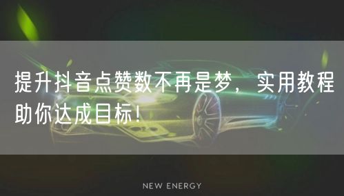 提升抖音点赞数不再是梦，实用教程助你达成目标！