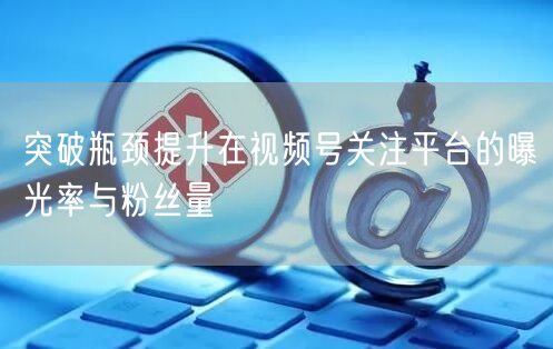 突破瓶颈提升在视频号关注平台的曝光率与粉丝量