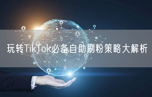 玩转TikTok必备自助刷粉策略大解析