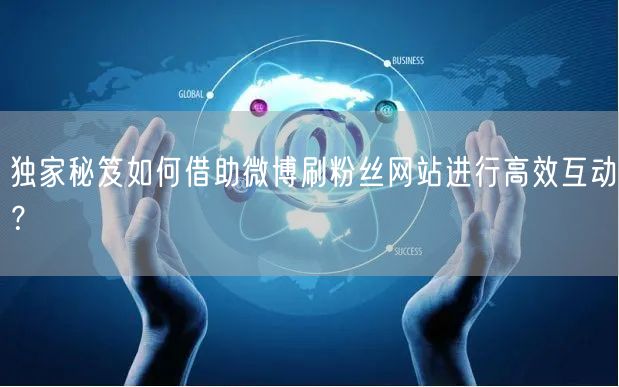 独家秘笈如何借助微博刷粉丝网站进行高效互动？