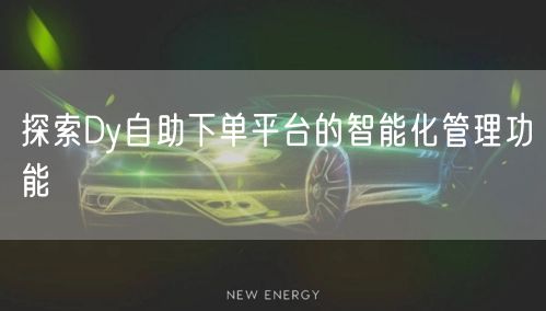探索Dy自助下单平台的智能化管理功能