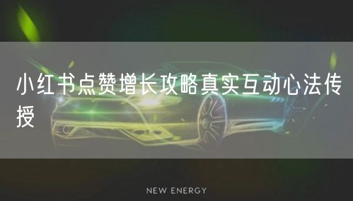 小红书点赞增长攻略真实互动心法传授