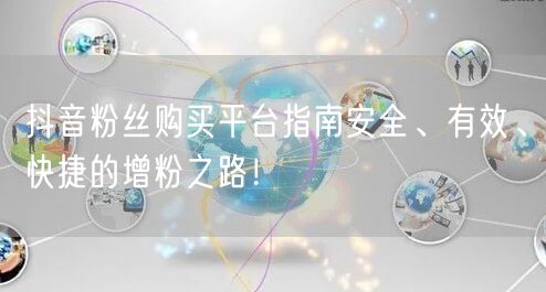 抖音粉丝购买平台指南安全、有效、快捷的增粉之路！