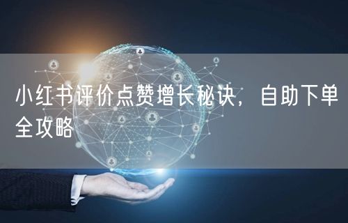 小红书评价点赞增长秘诀，自助下单全攻略
