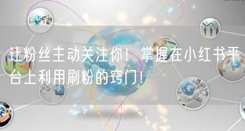 让粉丝主动关注你！掌握在小红书平台上利用刷粉的窍门！