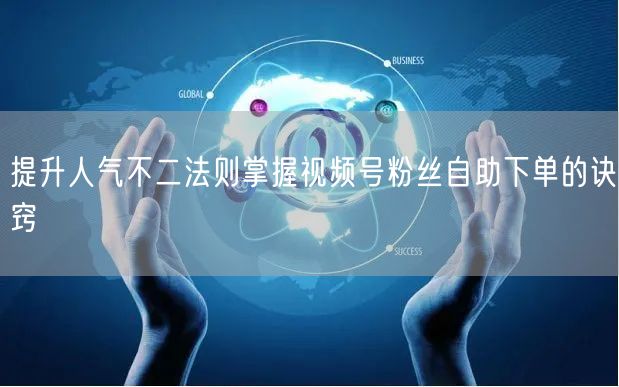 提升人气不二法则掌握视频号粉丝自助下单的诀窍