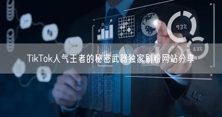 TikTok人气王者的秘密武器独家刷粉网站分享