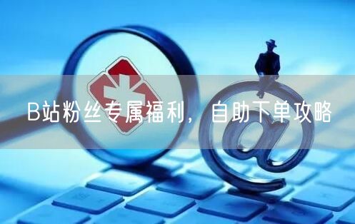 B站粉丝专属福利，自助下单攻略