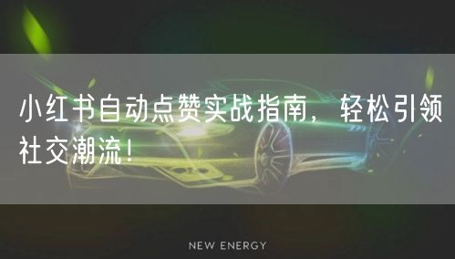小红书自动点赞实战指南，轻松引领社交潮流！