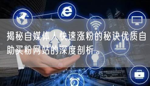 揭秘自媒体人快速涨粉的秘诀优质自助买粉网站的深度剖析。