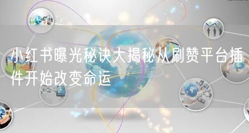 小红书曝光秘诀大揭秘从刷赞平台插件开始改变命运