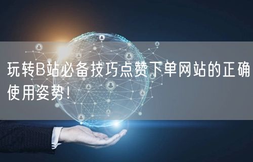 玩转B站必备技巧点赞下单网站的正确使用姿势！