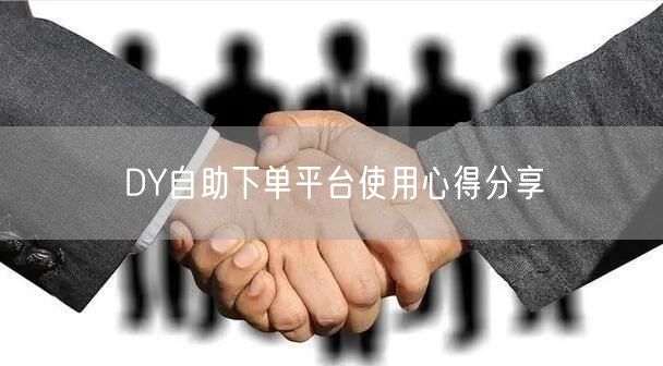 DY自助下单平台使用心得分享