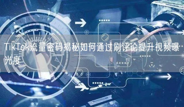 TikTok流量密码揭秘如何通过刷评论提升视频曝光度